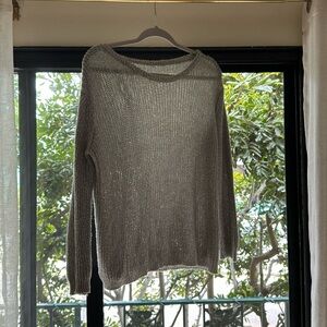 Black and white light sweater